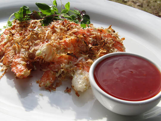 Coconut Shrimp with Tangy Tomato Dipping Sauce